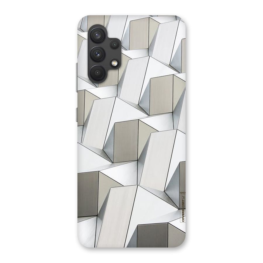 White Abstract Art Back Case for Galaxy A32
