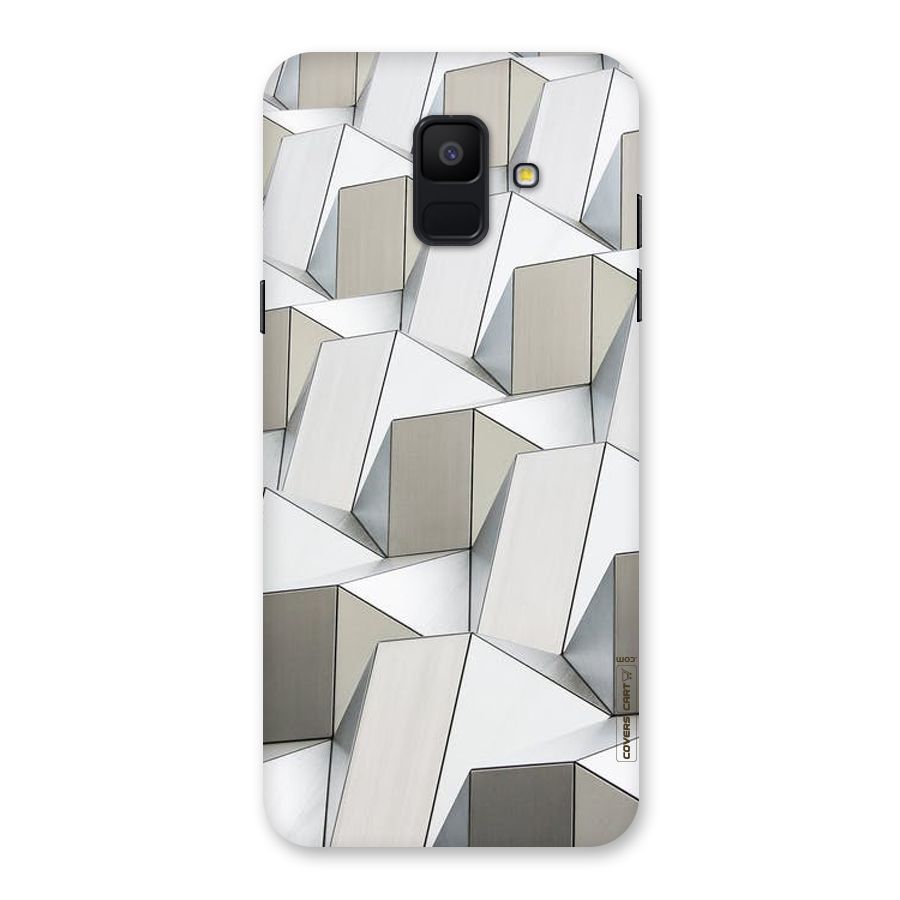 White Abstract Art Back Case for Galaxy A6 (2018)