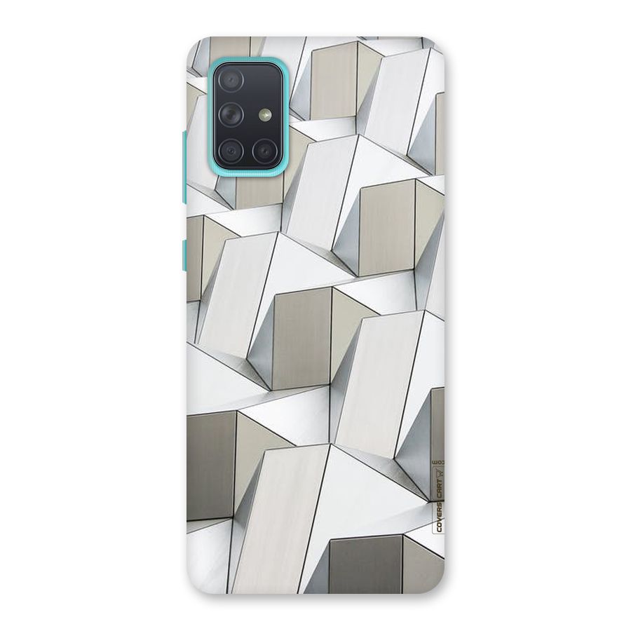 White Abstract Art Back Case for Galaxy A71