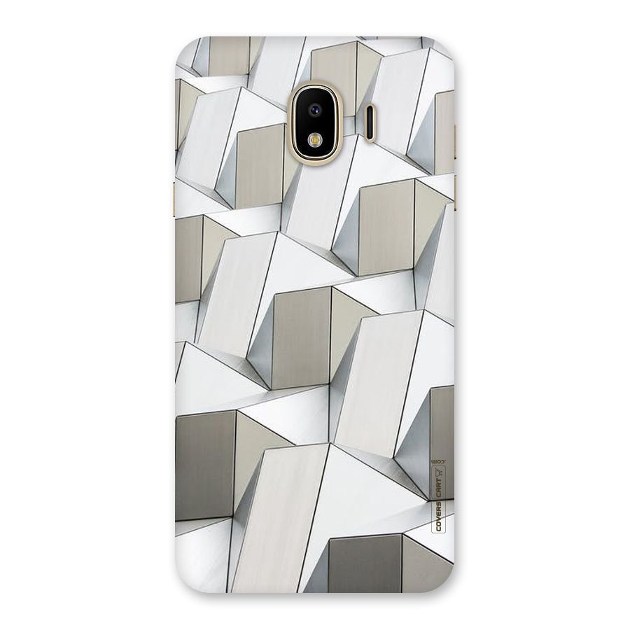 White Abstract Art Back Case for Galaxy J4