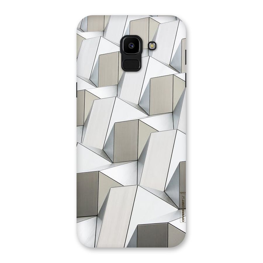 White Abstract Art Back Case for Galaxy J6