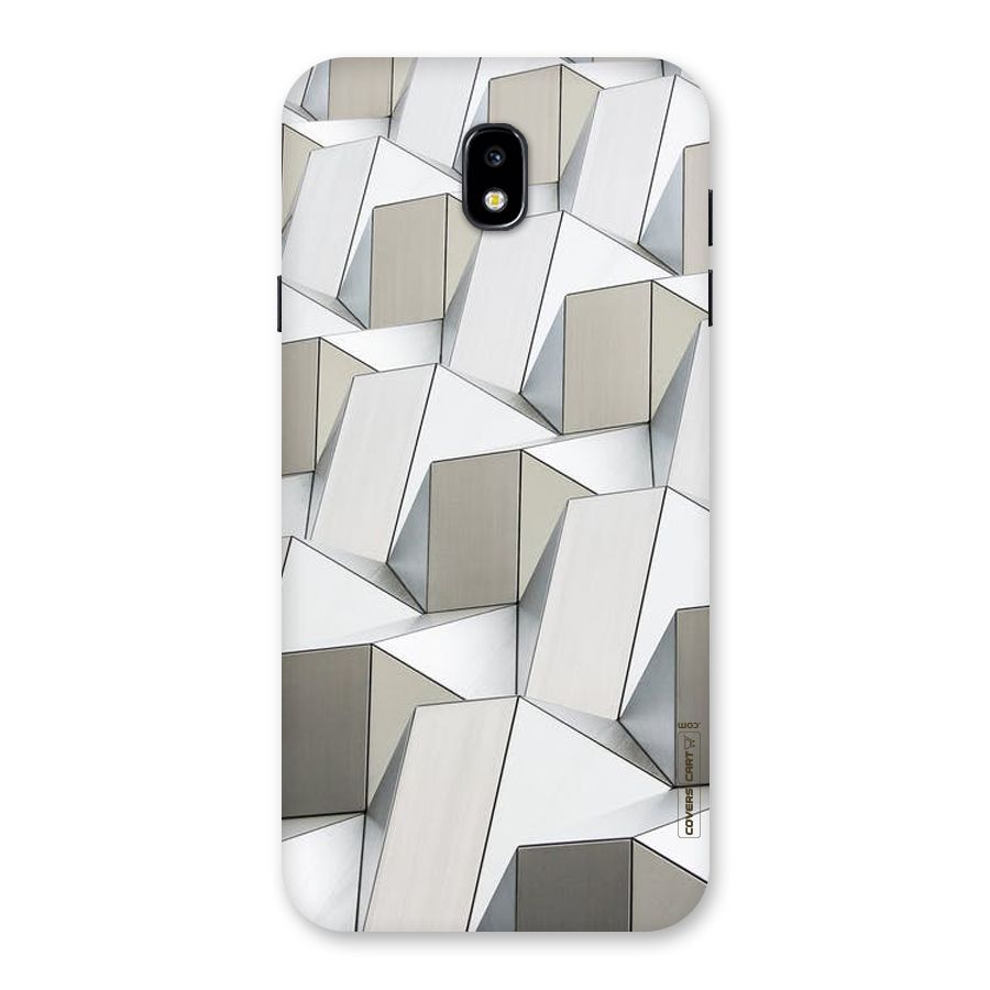 White Abstract Art Back Case for Galaxy J7 Pro