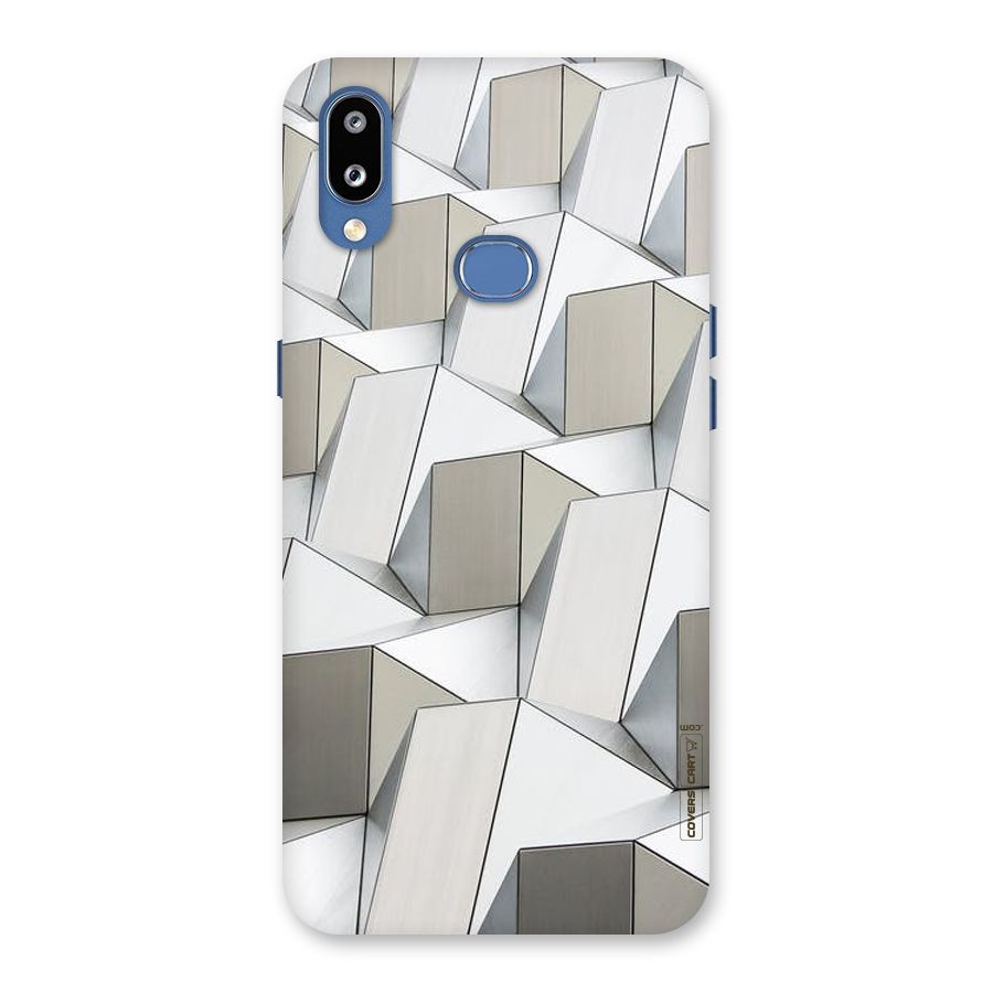 White Abstract Art Back Case for Galaxy M01s