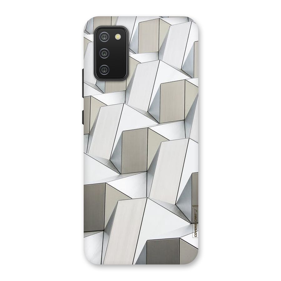 White Abstract Art Back Case for Galaxy M02s