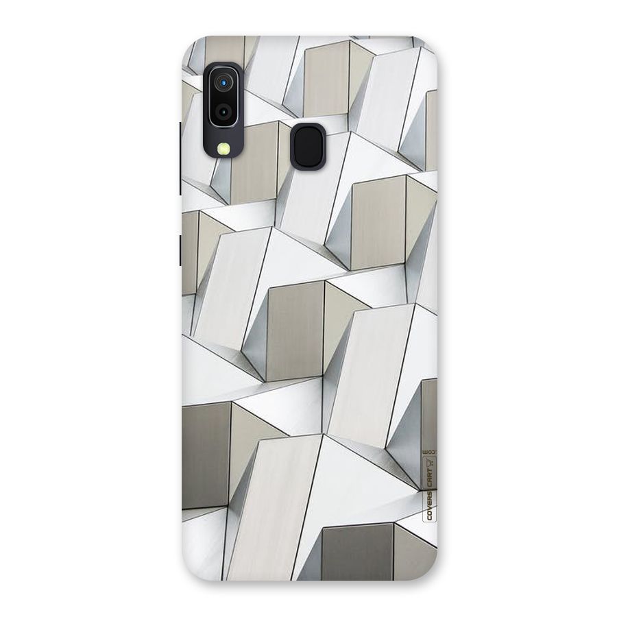 White Abstract Art Back Case for Galaxy M10s