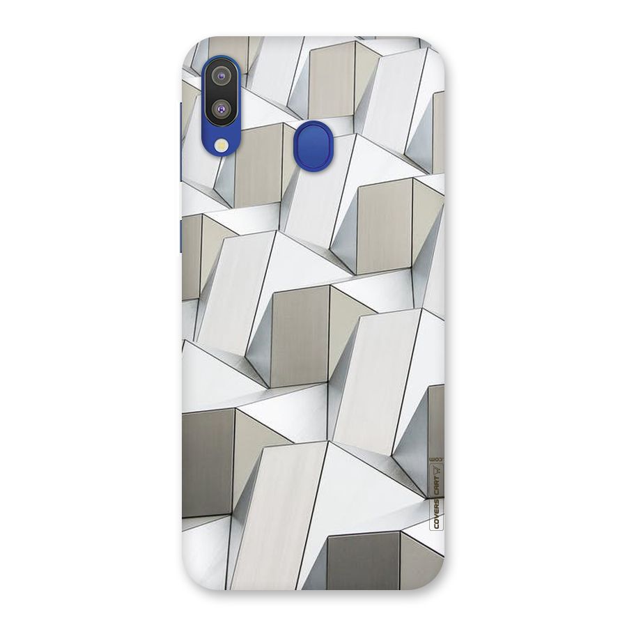 White Abstract Art Back Case for Galaxy M20