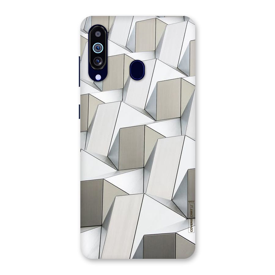 White Abstract Art Back Case for Galaxy M40