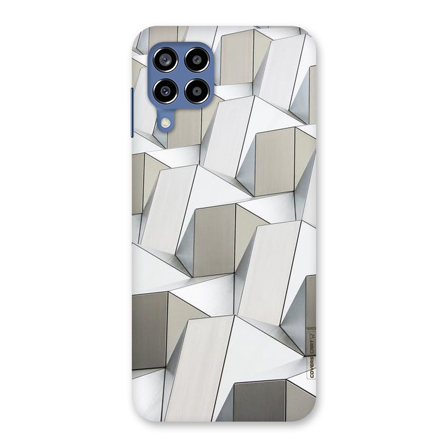 White Abstract Art Back Case for Galaxy M53 5G