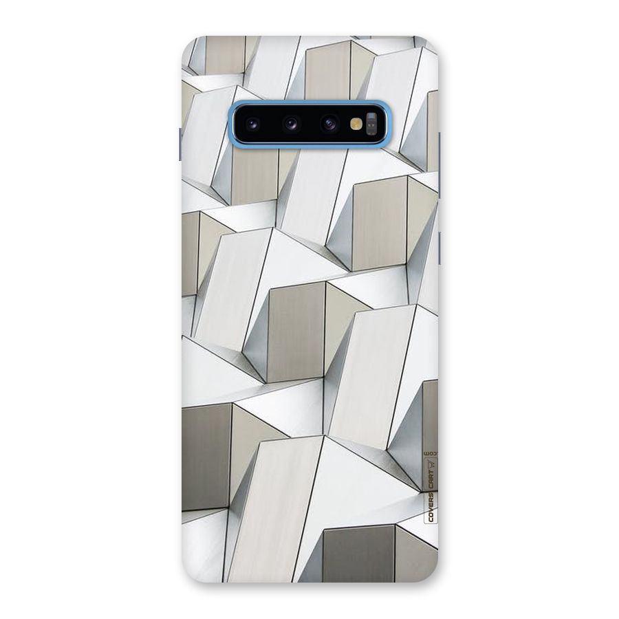 White Abstract Art Back Case for Galaxy S10 Plus