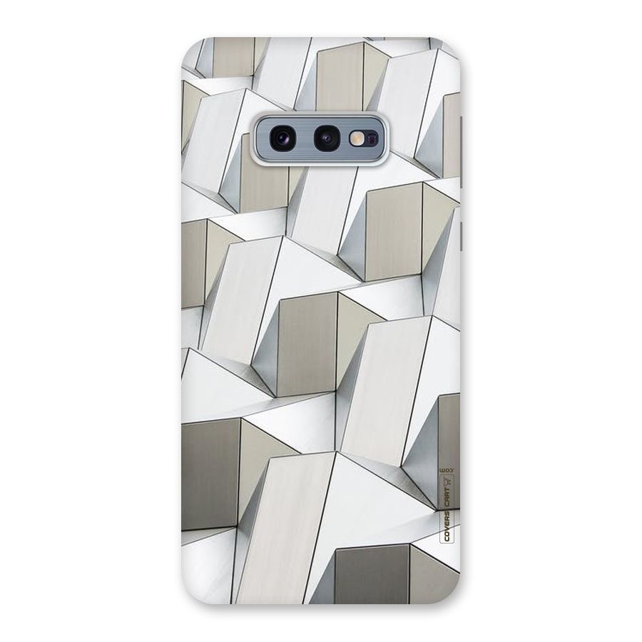 White Abstract Art Back Case for Galaxy S10e