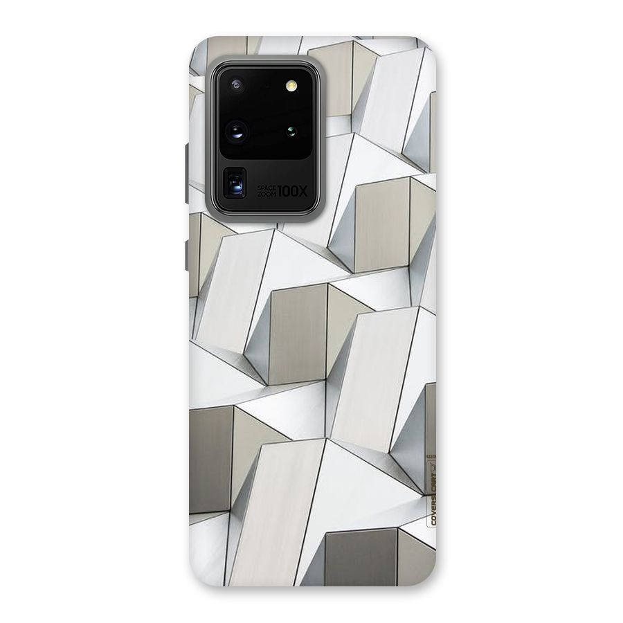 White Abstract Art Back Case for Galaxy S20 Ultra
