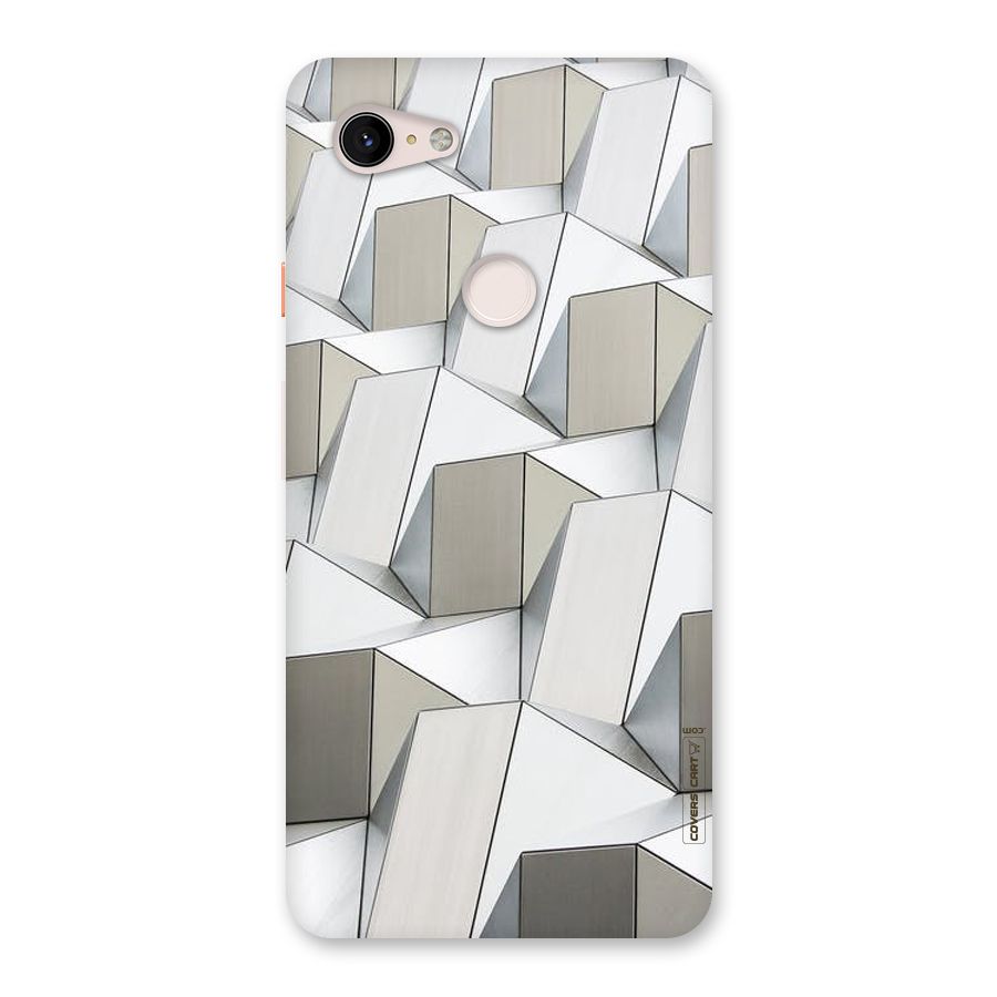 White Abstract Art Back Case for Google Pixel 3 XL