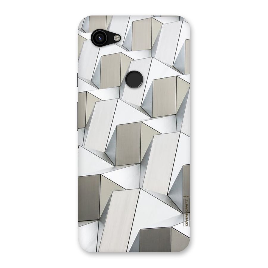 White Abstract Art Back Case for Google Pixel 3a XL