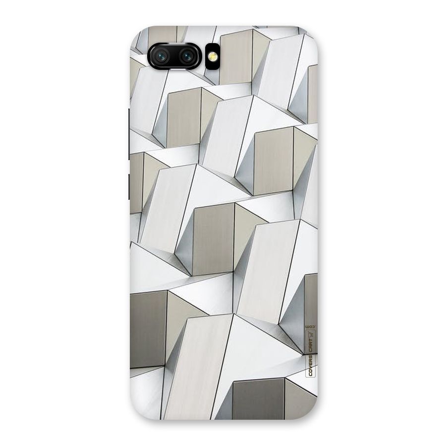 White Abstract Art Back Case for Honor 10