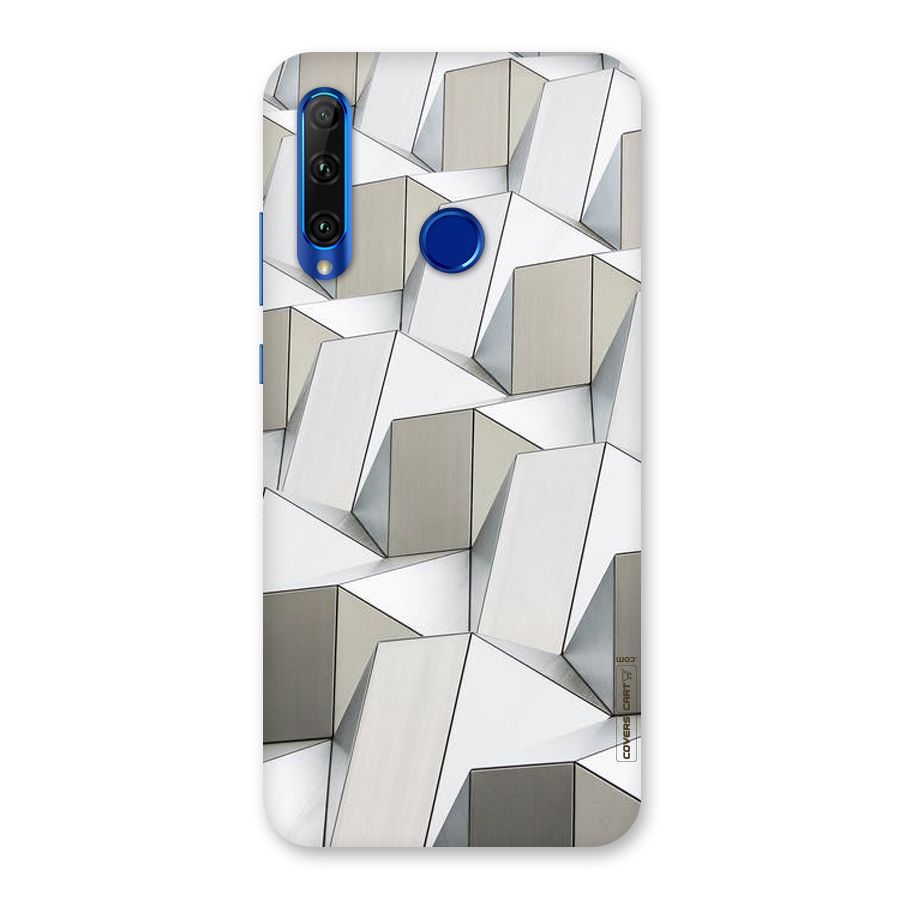 White Abstract Art Back Case for Honor 20i
