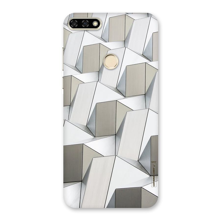 White Abstract Art Back Case for Honor 7A