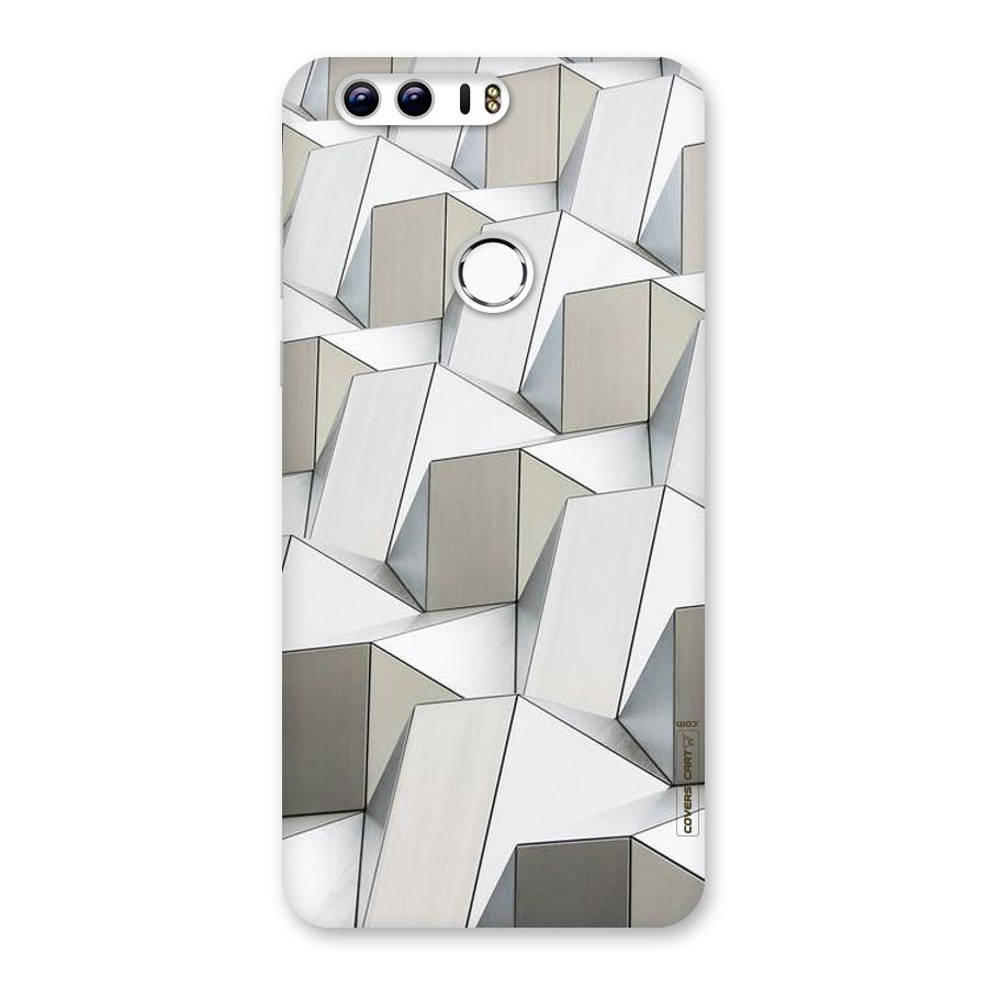 White Abstract Art Back Case for Honor 8