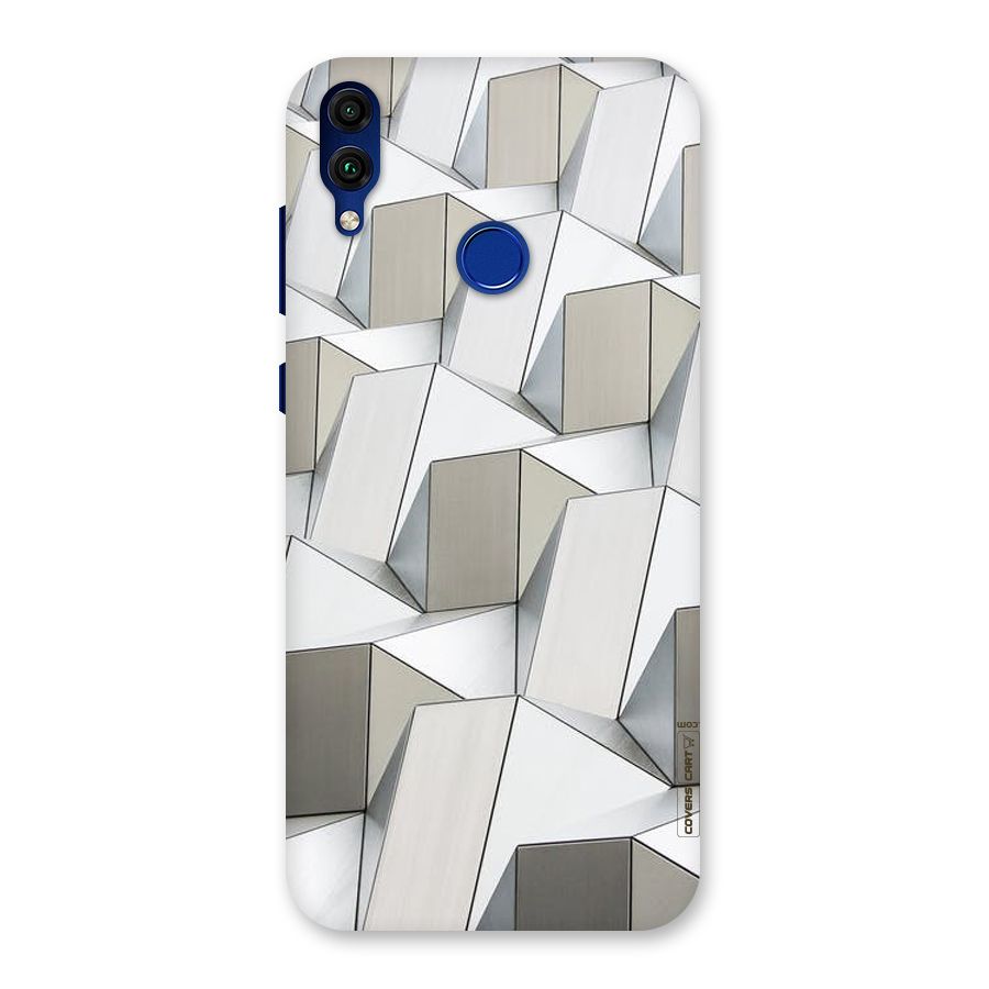 White Abstract Art Back Case for Honor 8C