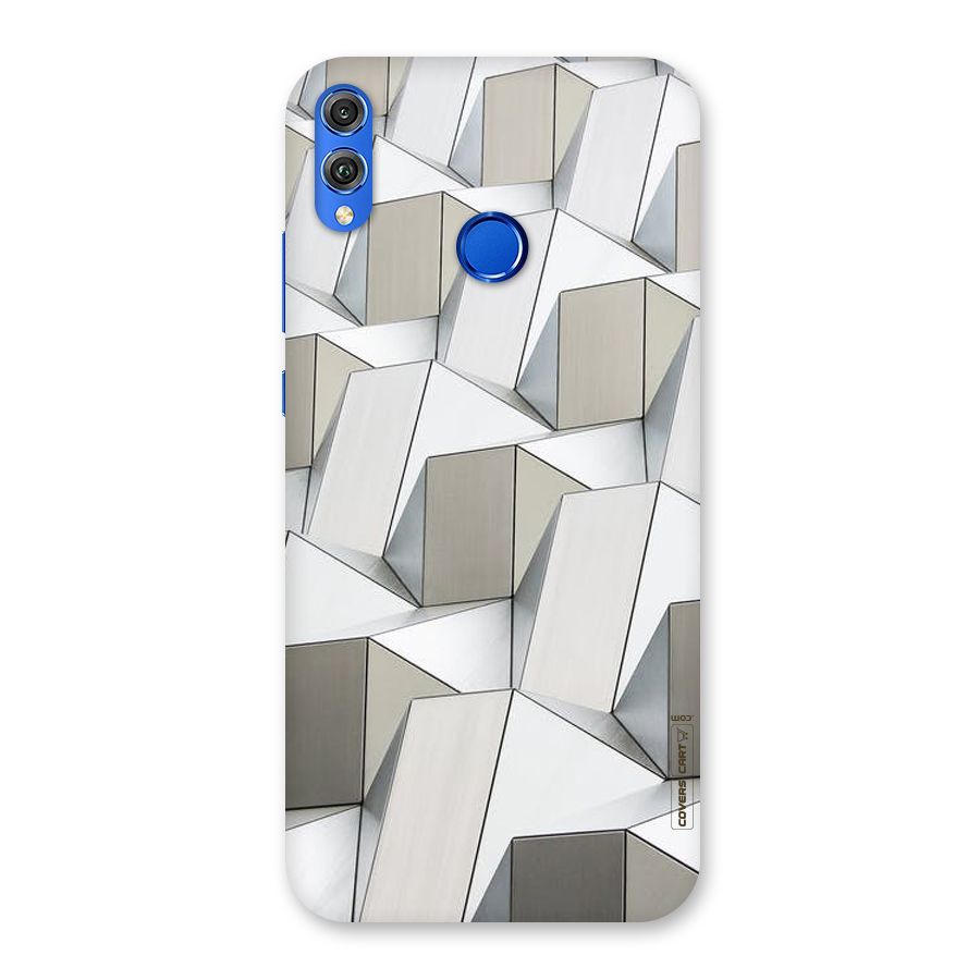 White Abstract Art Back Case for Honor 8X