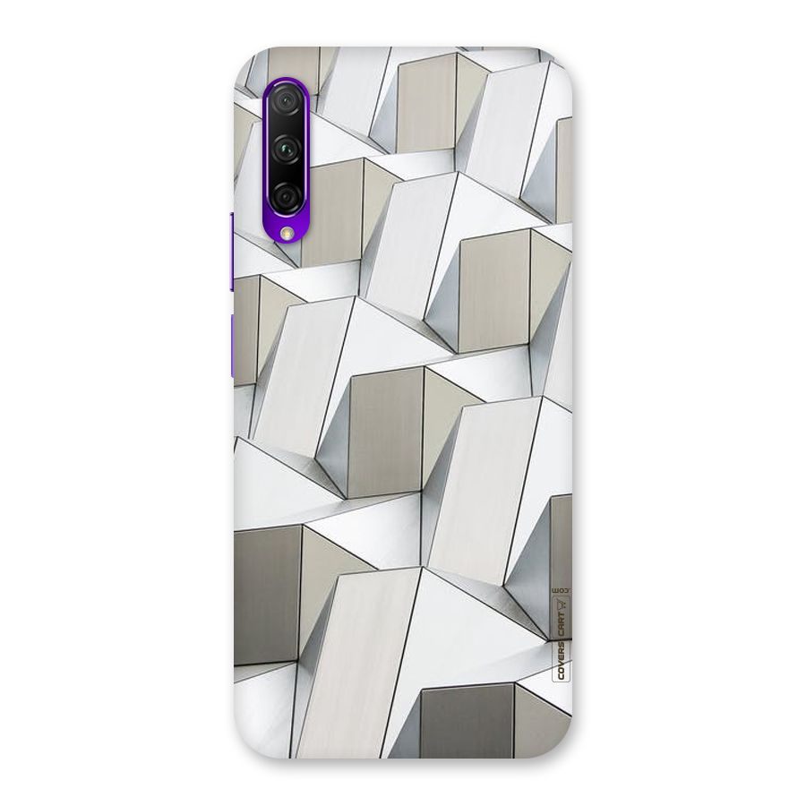 White Abstract Art Back Case for Honor 9X Pro