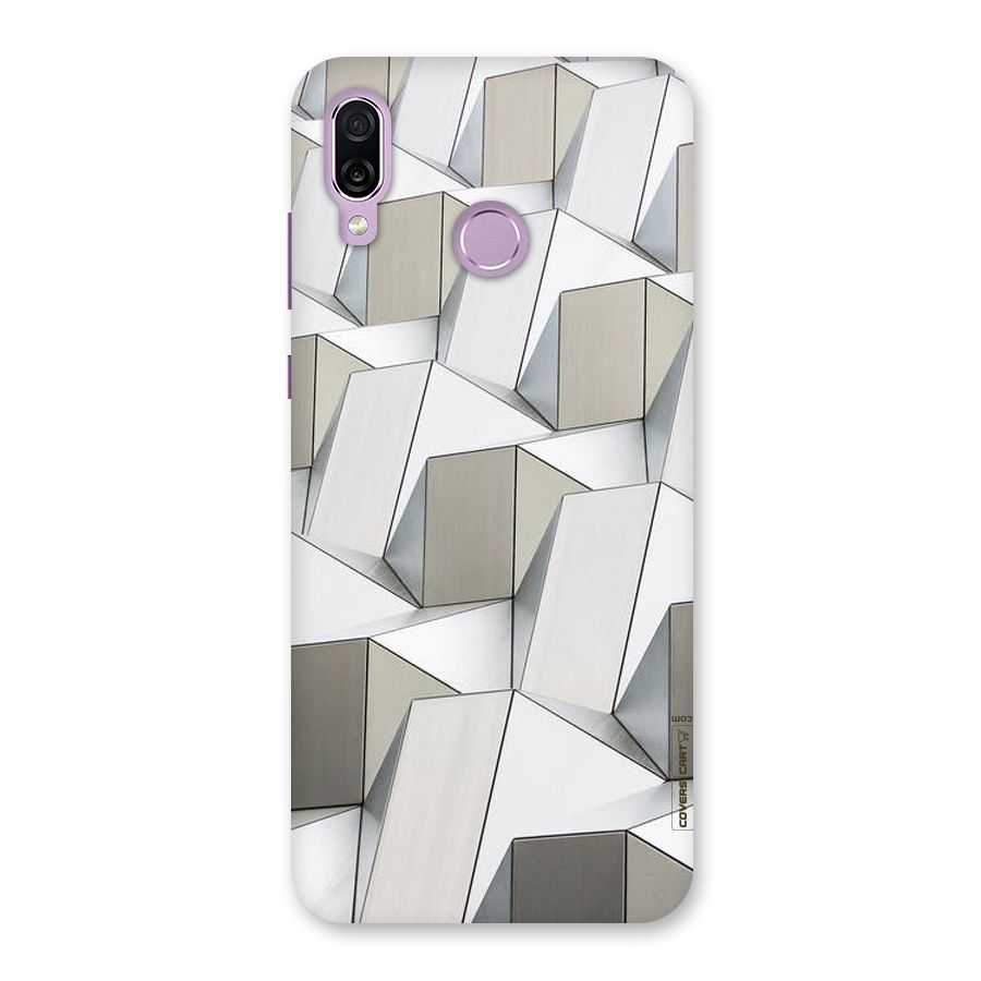 White Abstract Art Back Case for Honor Play