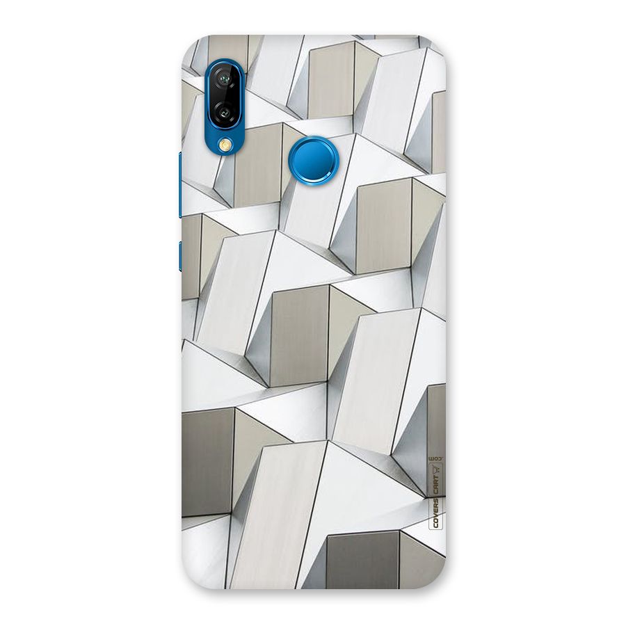 White Abstract Art Back Case for Huawei P20 Lite