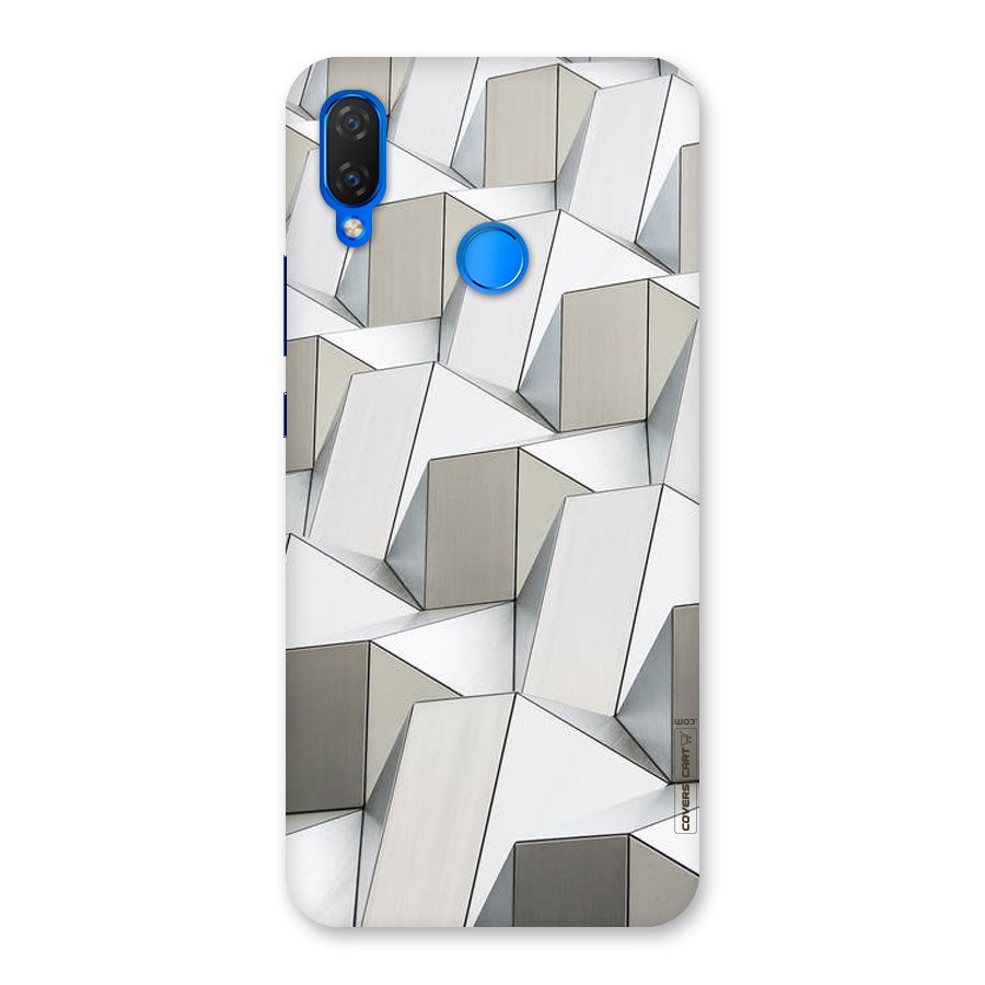 White Abstract Art Back Case for Huawei P Smart+