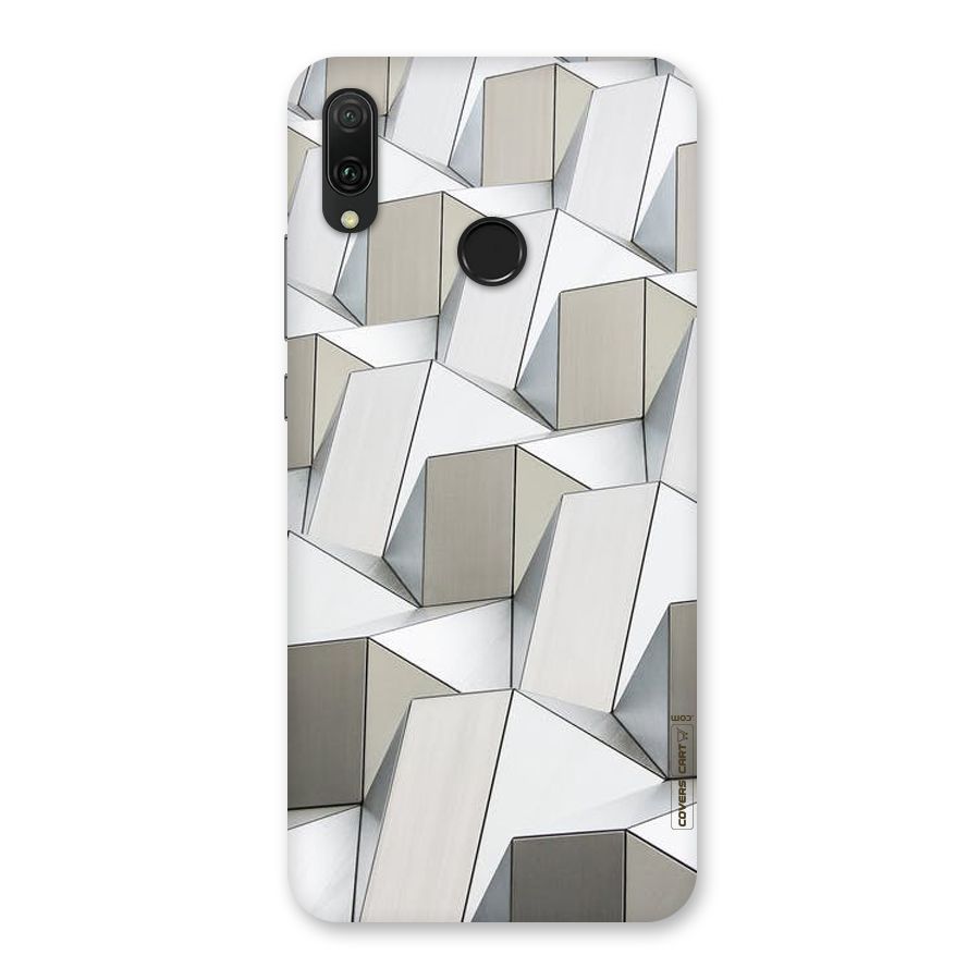 White Abstract Art Back Case for Huawei Y9 (2019)