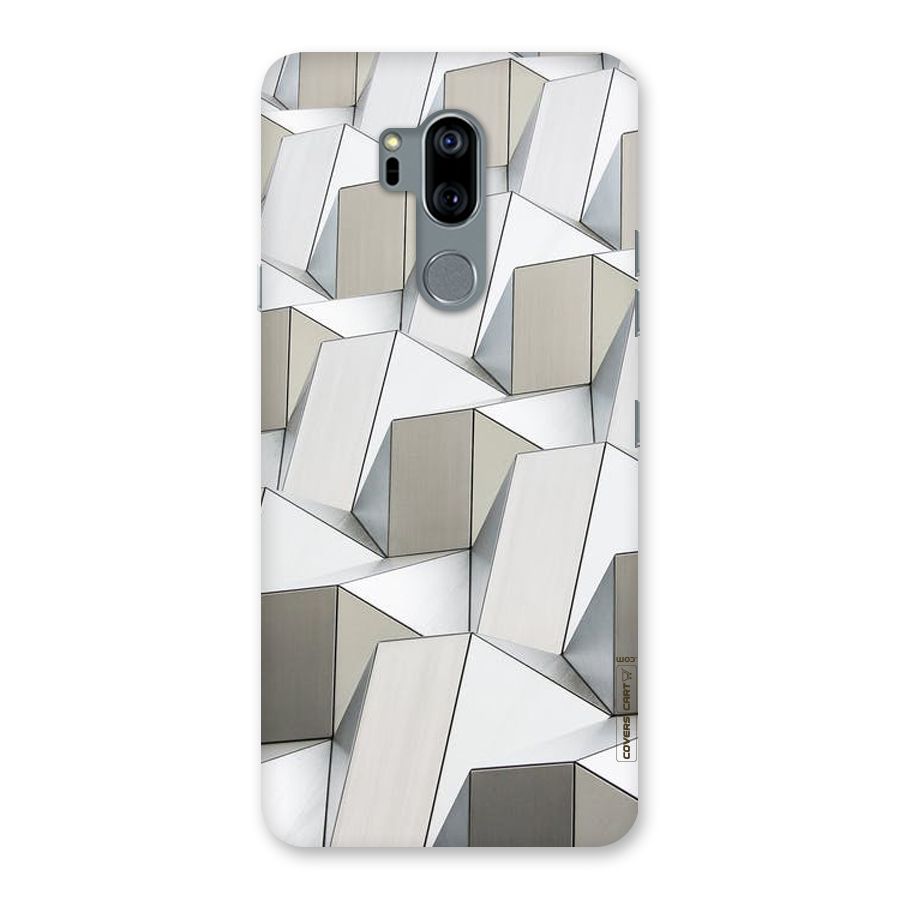 White Abstract Art Back Case for LG G7