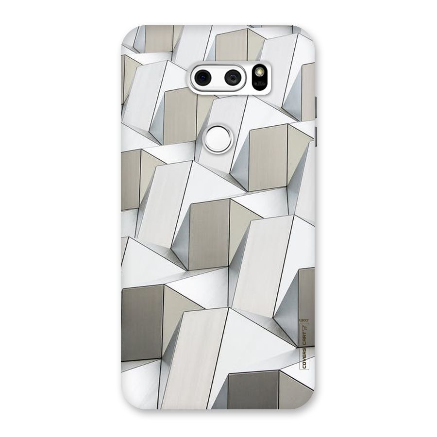 White Abstract Art Back Case for LG V30