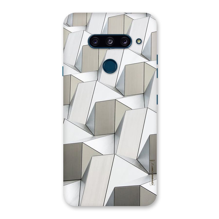 White Abstract Art Back Case for LG  V40 ThinQ