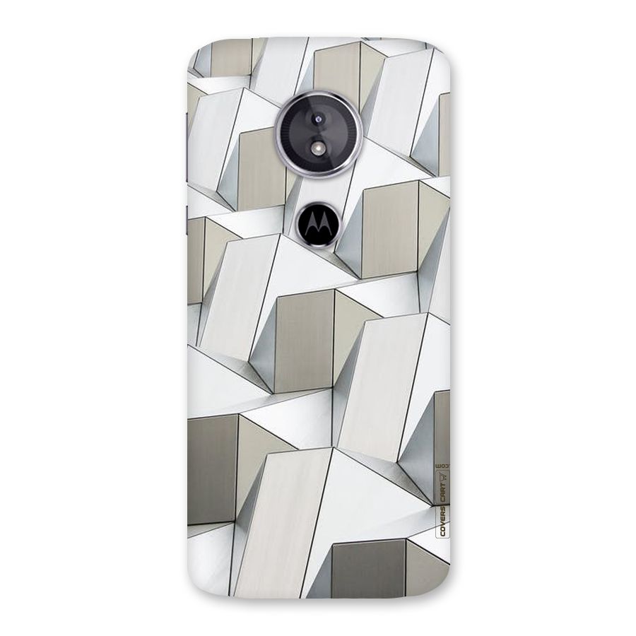 White Abstract Art Back Case for Moto E5