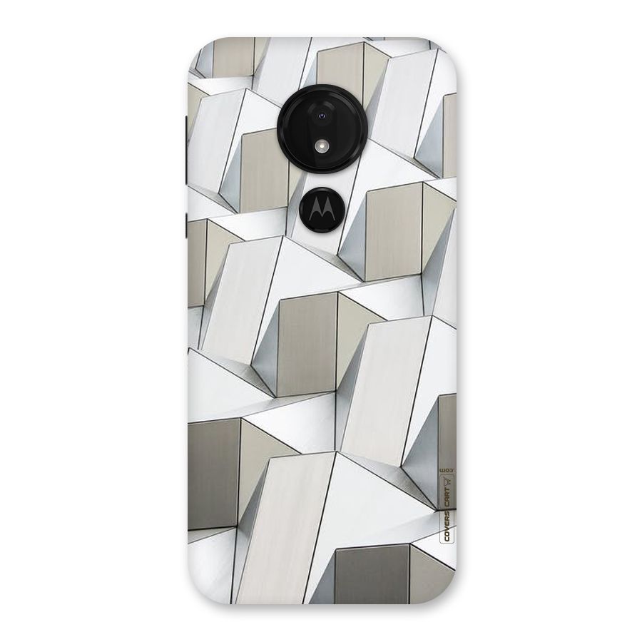 White Abstract Art Back Case for Moto G7 Power