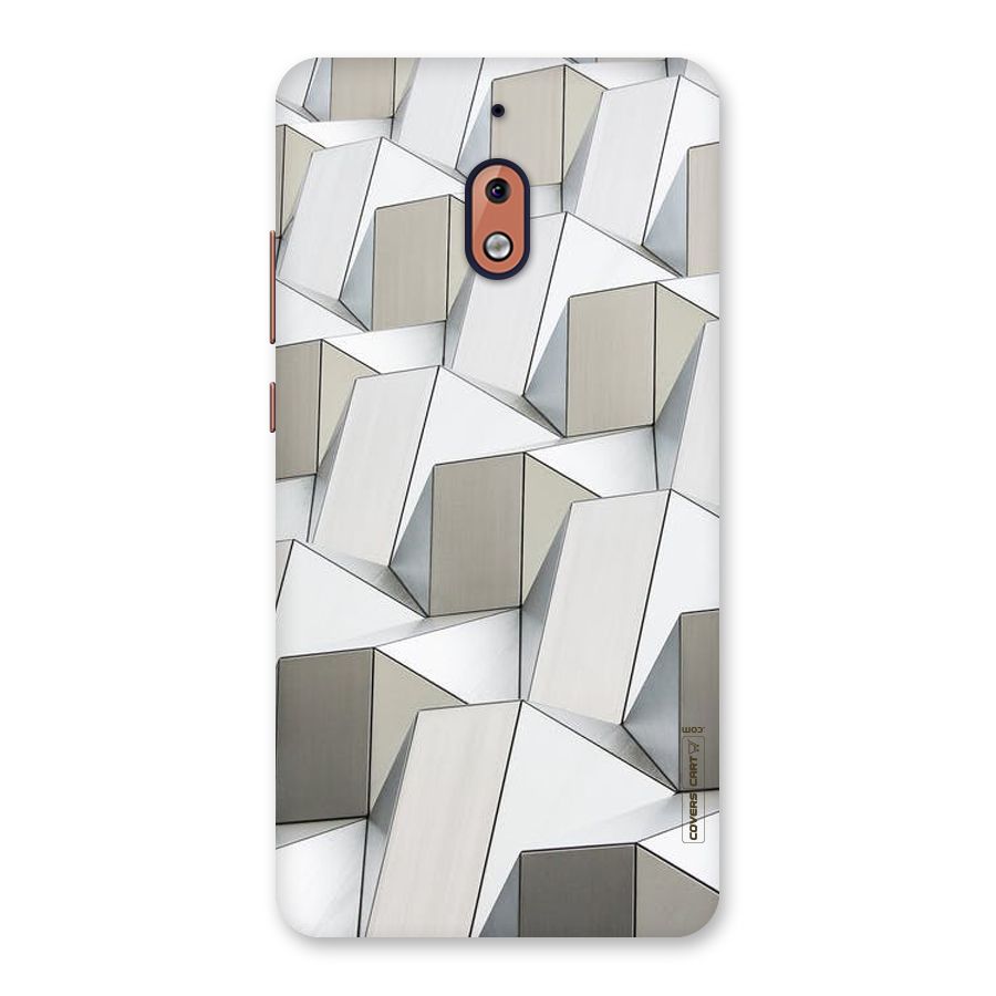 White Abstract Art Back Case for Nokia 2.1