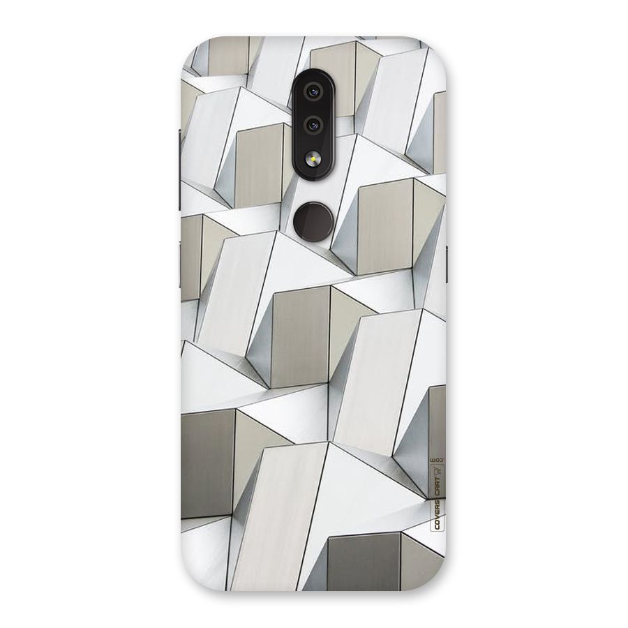 White Abstract Art Back Case for Nokia 4.2