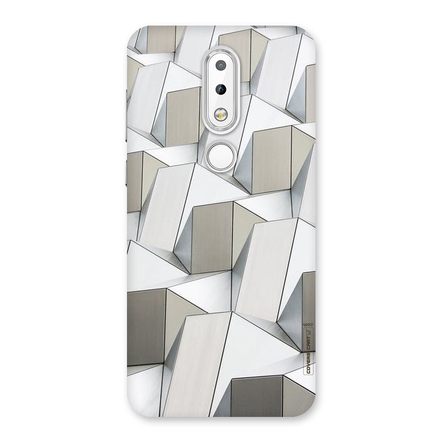White Abstract Art Back Case for Nokia 6.1 Plus