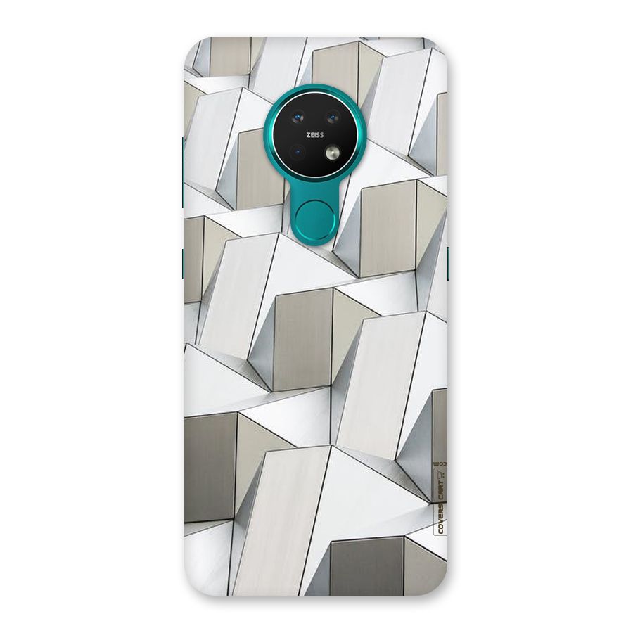 White Abstract Art Back Case for Nokia 7.2