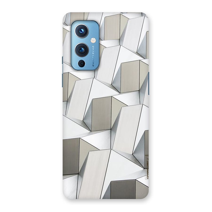 White Abstract Art Back Case for OnePlus 9