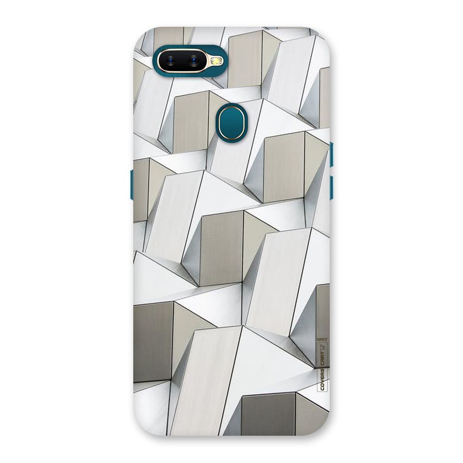 White Abstract Art Back Case for Oppo A11k