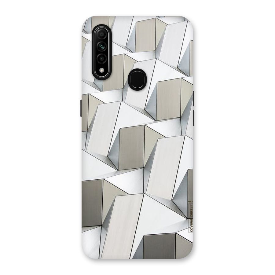 White Abstract Art Back Case for Oppo A31