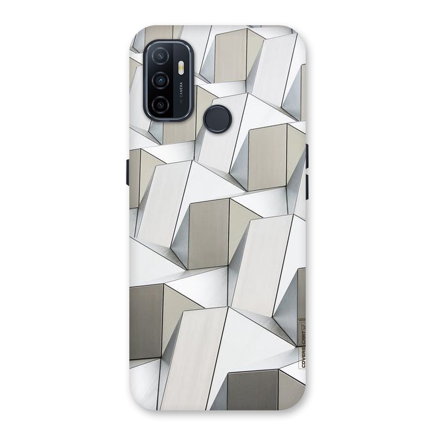 White Abstract Art Back Case for Oppo A32