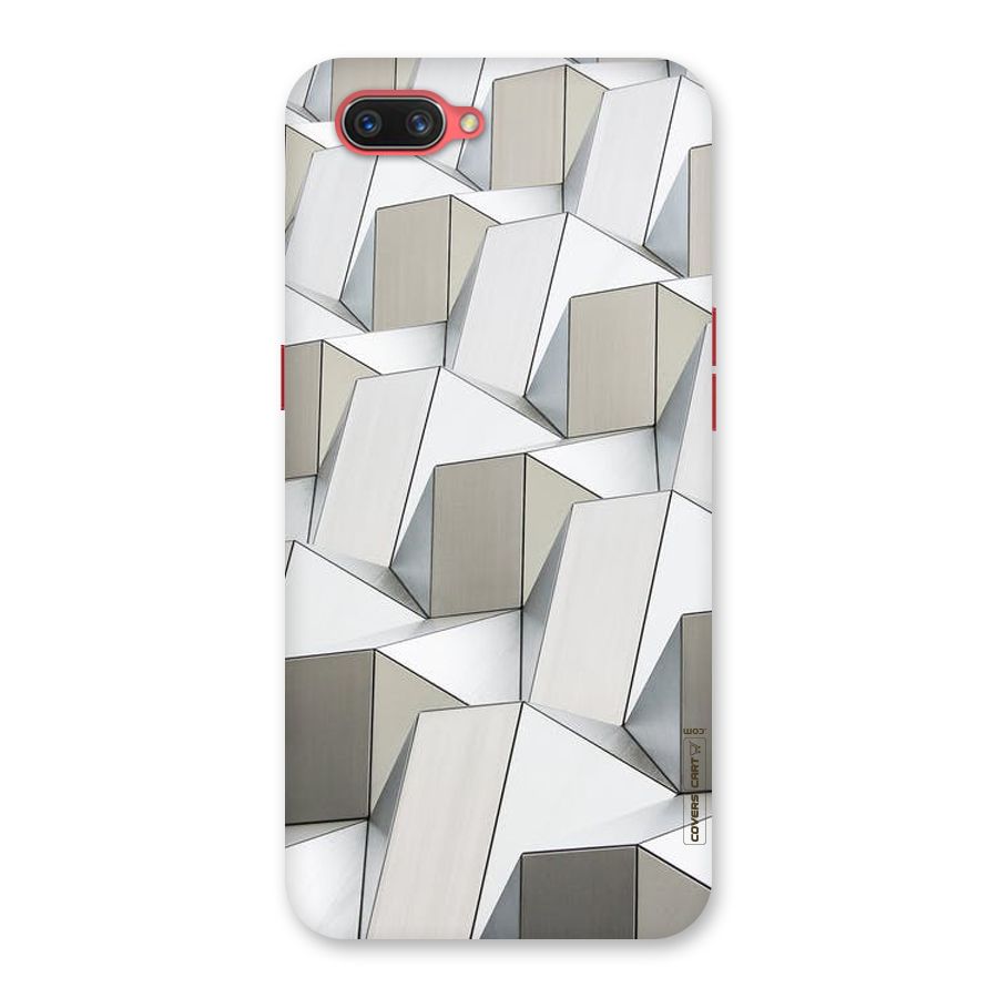 White Abstract Art Back Case for Oppo A3s