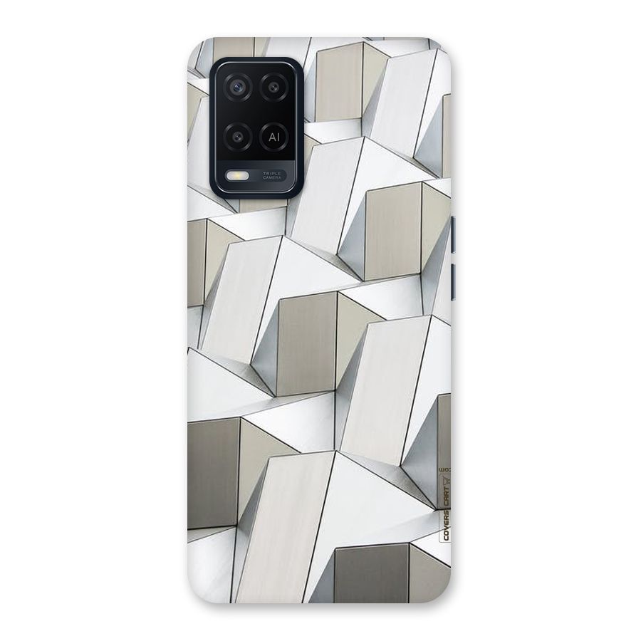 White Abstract Art Back Case for Oppo A54