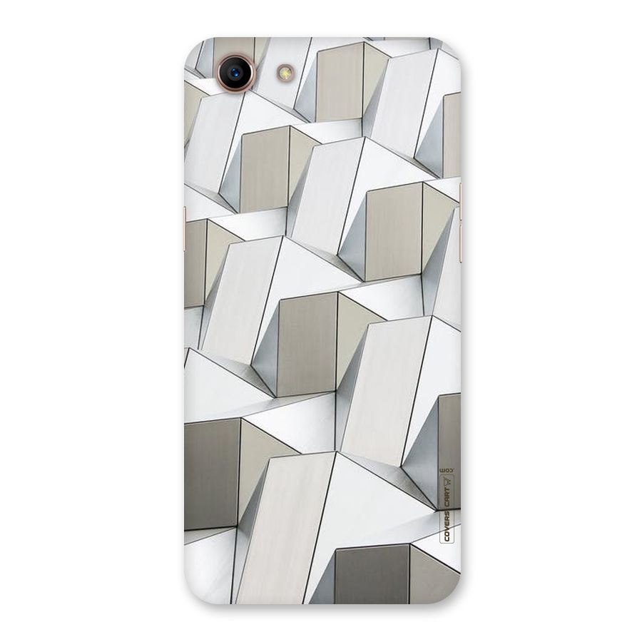 White Abstract Art Back Case for Oppo A83 (2018)