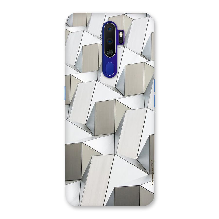 White Abstract Art Back Case for Oppo A9 (2020)