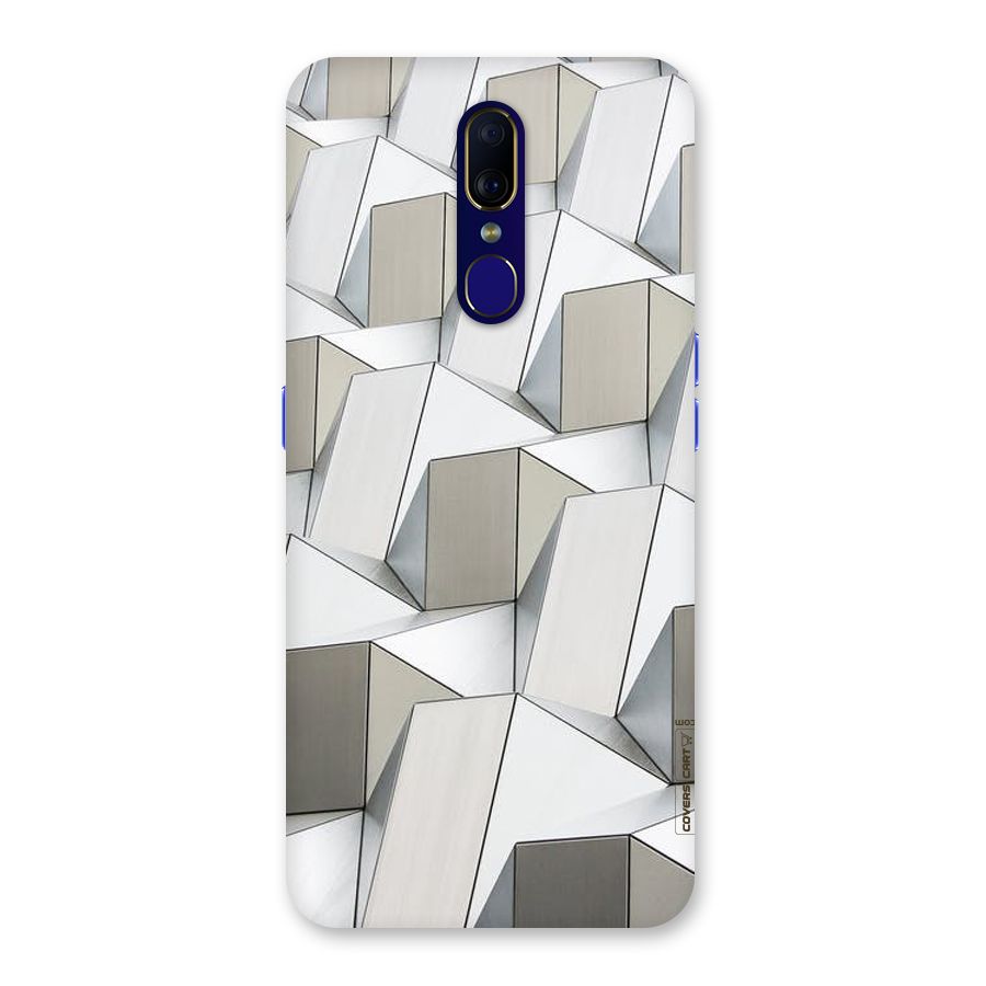 White Abstract Art Back Case for Oppo F11