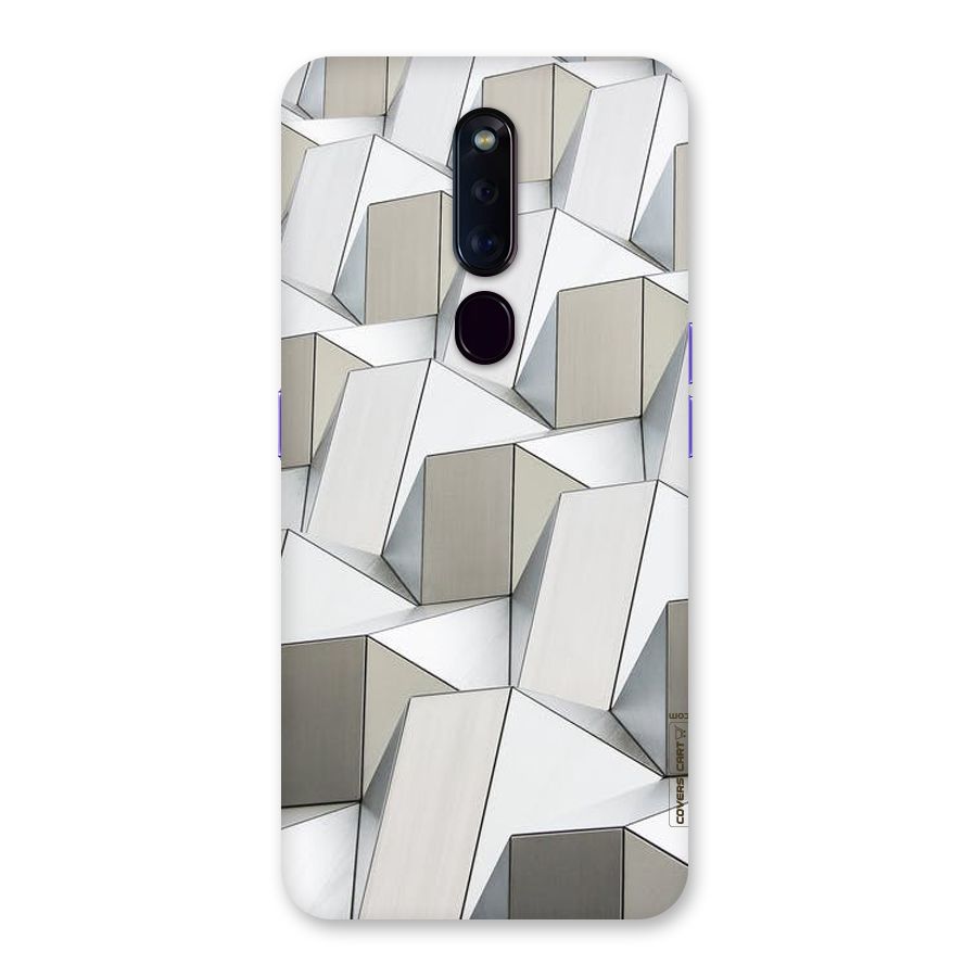 White Abstract Art Back Case for Oppo F11 Pro