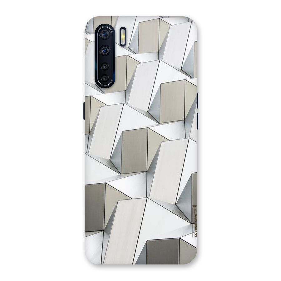 White Abstract Art Back Case for Oppo F15