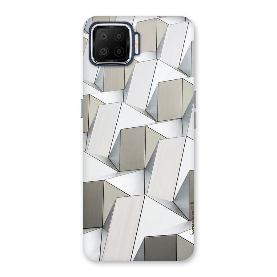 White Abstract Art Back Case for Oppo F17