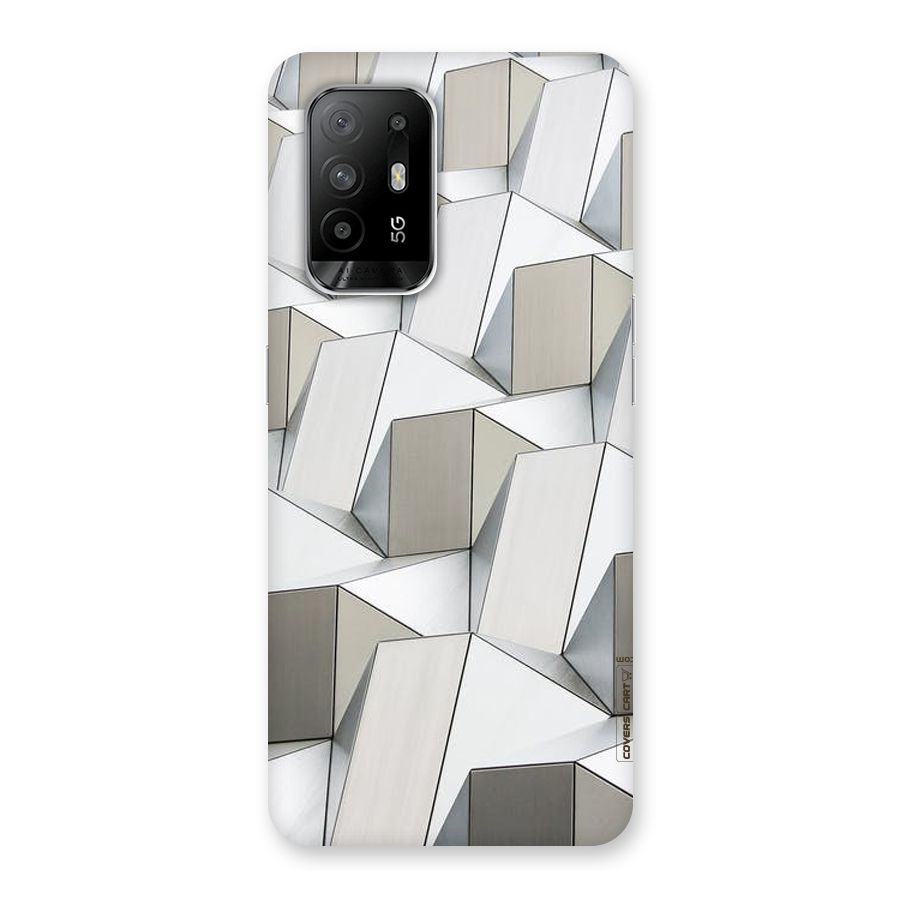 White Abstract Art Back Case for Oppo F19 Pro Plus 5G